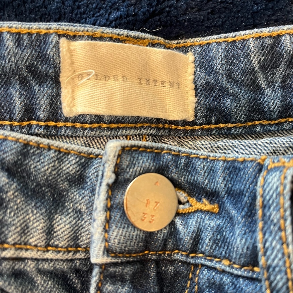 Gilded Intent High Rise Jean Shorts - Picture 3 of 3